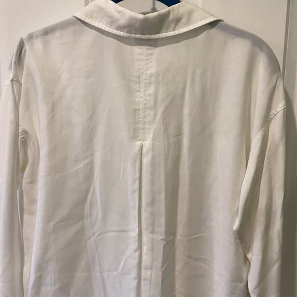 Grade & Gather Soft White Button Down Shirt EUC - Picture 7 of 12